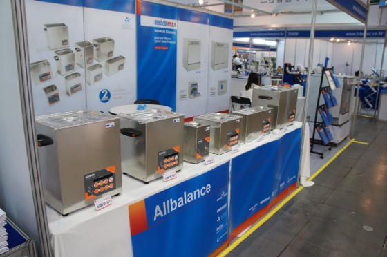 SONICA ultrasonic cleaners at Allbalance Company booth at KoreaLab 2014 