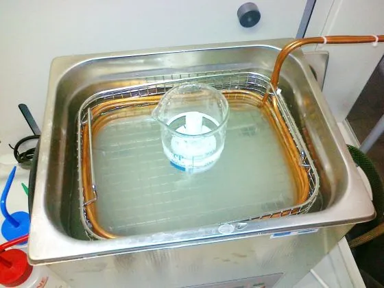 sistema raffreddamento per bagno ad ultrasuoni SONICA