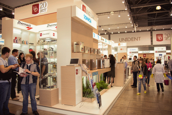 UNIDENT and SONICA Ultrasonic cleaners at Dental Salon 2014 in Moscow