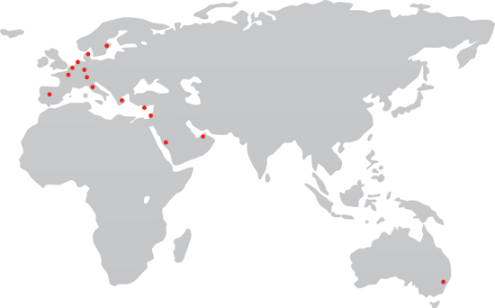 Distributori SOLTEC nel mondo. 