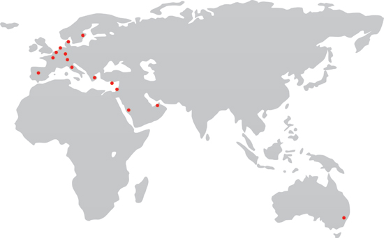 SONICA ultrasonic cleaners world map distributors. Ultrasonic cleaning